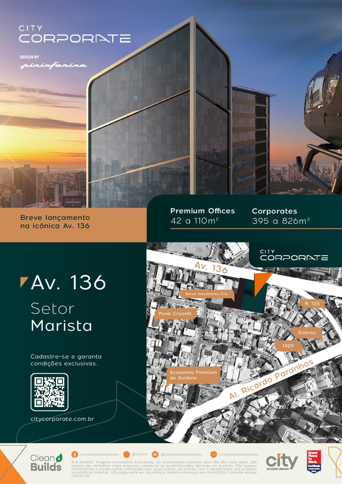 Lançamento importante no Setor Marista: City Corporate by Pininfarina Está Chegando!